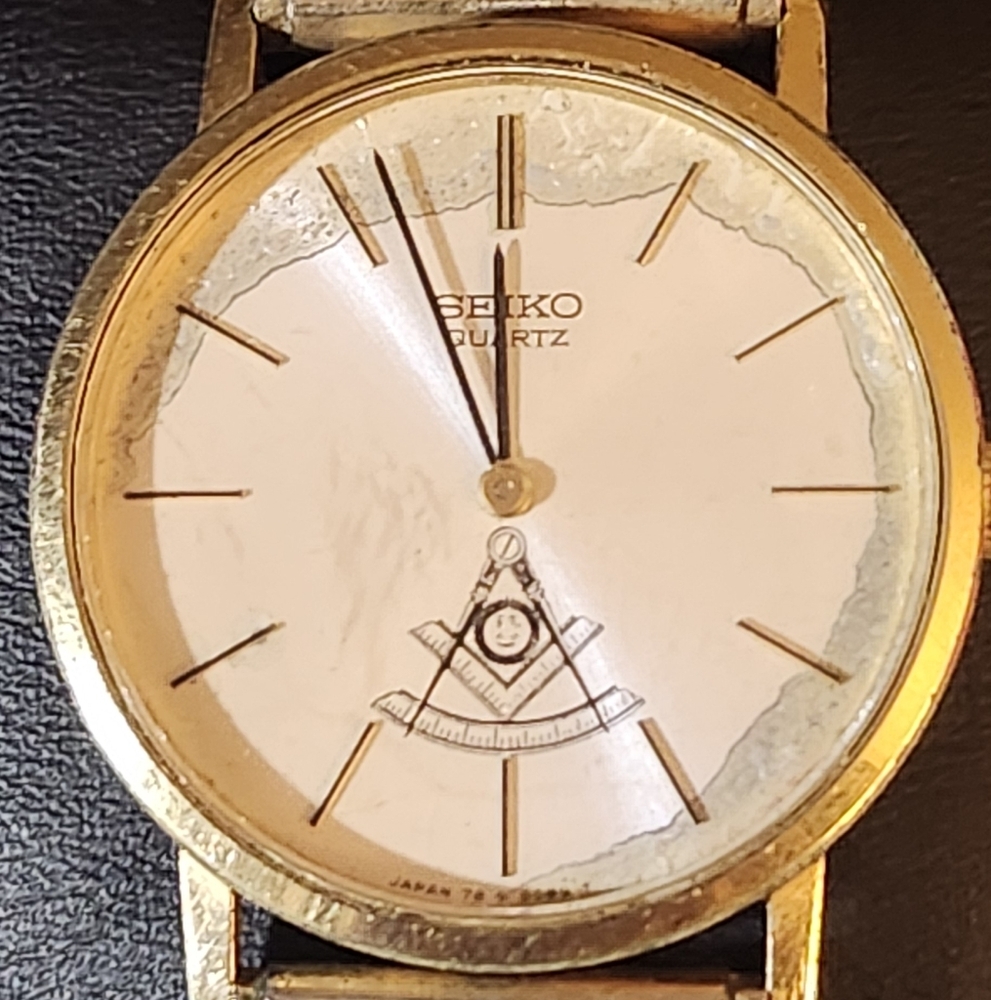 Ultra Rare Freemason Seiko Mens Watch